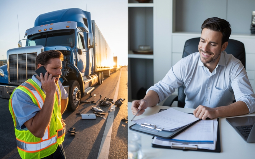 Dallas trucker protected by commercial truck insurance - Thumann Agency since 1996